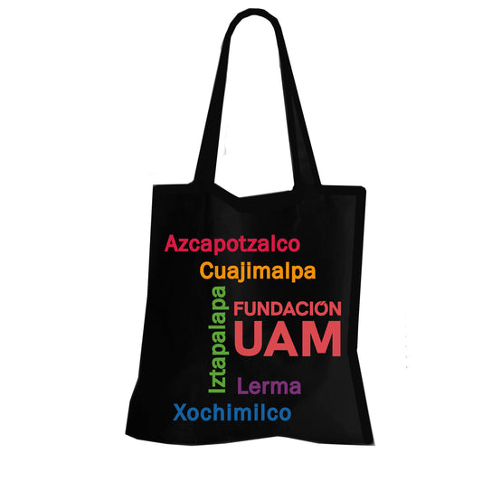 TOTE BAG NEGRO FUNDACIÓN UAM